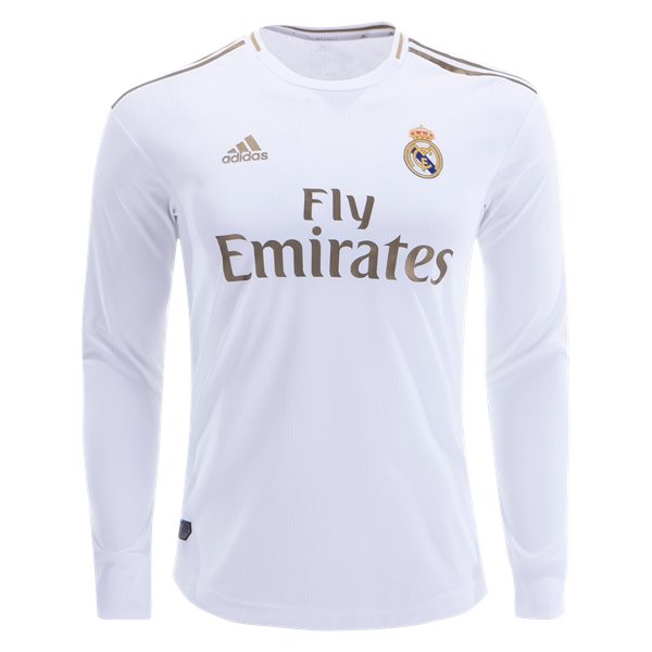 Ashley Furman Tweet Heiligdom Real Madrid 19/20 Authentic Long Sleeve Home Jersey by adidas A1025700 –  buy newest cheap soccer jerseys